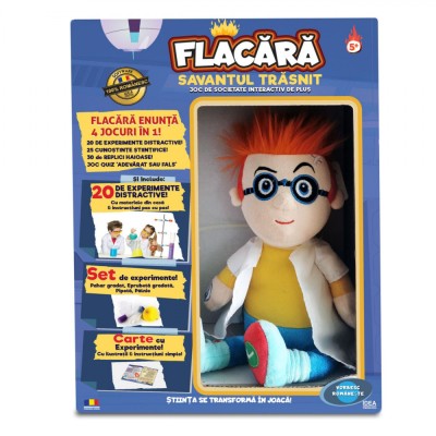 Joc de Societate Idea, Flacăra Savantul Trăsnit, 4 Jocuri &amp;icirc;n 1, Unisex, Multicolor, Baterii Necesare foto