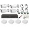 Sistem supraveghere video 4 camere Dahua HDCVI 2MP cu IR 80 m, accesorii incluse, vizualizare internet SafetyGuard Surveillance