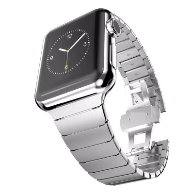 Curea metalica ceas Apple Watch seria 6 5 4 3 2 1 42mm / 44 mm - argintiu silver foto