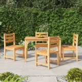 Cumpara ieftin Set de sufragerie de grădină, lemn masiv de tec, 5 piese