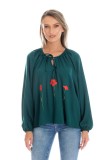 Cumpara ieftin Bluza Dama, Eranthe, Boho, stil IE cu Pictura Realizata Manual V359 - L