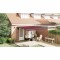 vidaXL Copertina retractabilă manual cu LED-uri, vișiniu, 400x300 cm 3310187