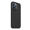 Husa compatibila cu apple iphone 14 pro, matte efect, camera ultra safe, htpmag, negru