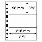 Cumpara ieftin Set 50 folii SH312 cu 3 buzunare, PP, pentru bancnote