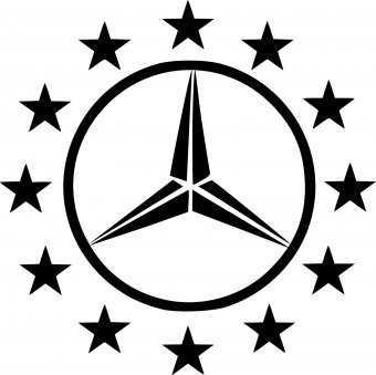 Sticker Mercedes 50 cm foto