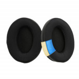 Set 2 Earpads kwmobile pentru Kingston HyperX Cloud Alpha S, Piele ecologica, Negru, 60854.01