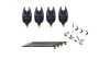 Set 4 Avertizori Digitali Hakuyo + 4 Swingeri Iluminare Cu Tija + 4 Tije Otelite