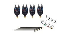 Set 4 Avertizori Digitali Hakuyo + 4 Swingeri Iluminare Cu Tija + 4 Tije Otelite
