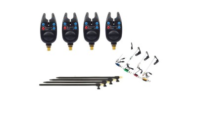 Set 4 Avertizori Digitali Hakuyo + 4 Swingeri Iluminare Cu Tija + 4 Tije Otelite foto