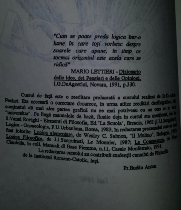 Alois Fechet - Curs de logica