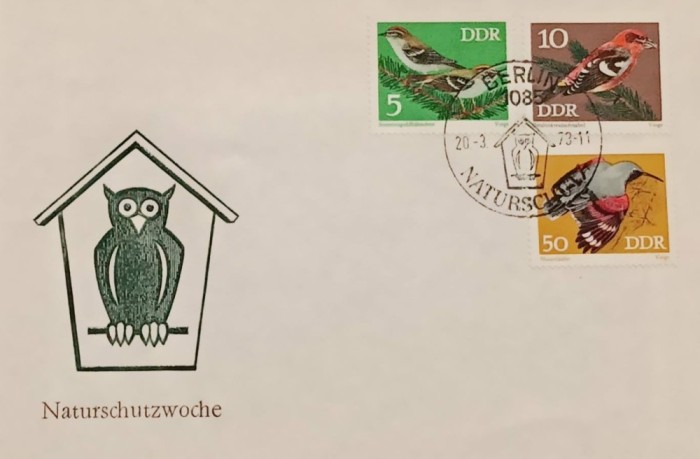 DDR 1973 - pasari, FDC