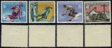 Liechtenstein 1955 Sport Ski Mi.334-337 MLH AM.416, Nestampilat