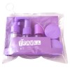 Set de containere de calatorie si accesorii 7 in 1, Mov, Oem