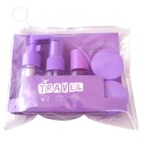 Cumpara ieftin Set de containere de calatorie si accesorii 7 in 1, Mov