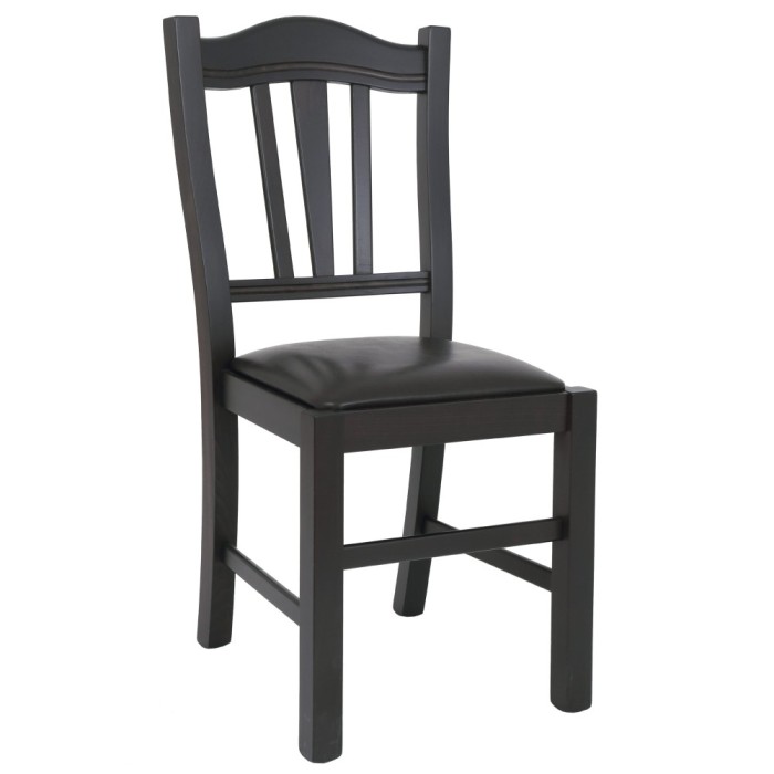Scaun Silvana - cadru wenge - imitatie piele - diverse culori - Albastru 21898