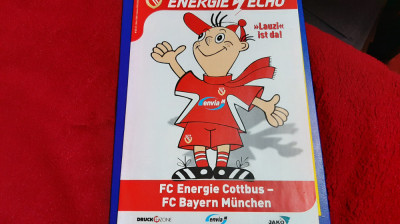 program FC Energie Cottbus - Bayern Munchen foto