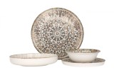 Rinart Set de vesela (Medium) - Aztec - 24 bucăți - 6 persoane - Porţelan