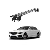 Set bare transversale aluminiu cu prindere in puncte fixe compatibile Mercedes Clasa C W205 2014-> negre sau argintii Cod: 120101 Kit 203