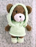 Urs din fir catifelat &ndash; jucarie handmade