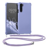 Husa pentru OnePlus Nord, Silicon, Mov, 55677.108, Textil, Carcasa, Kwmobile