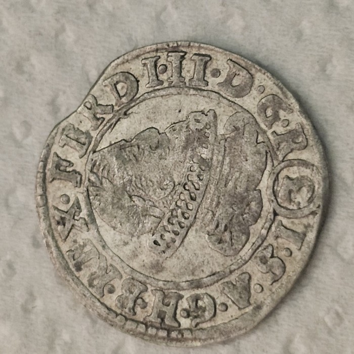 3 kreuzer 1634 , argint