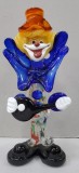 Clovn cu mandolina, Sticla de Murano, Italia, Secol XX