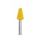 Biax sculptura lemn SABURR Cap conic taiat 13 mm - 6 mm, Granulatie Saburr FINA - GALBENA