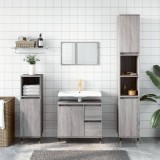 vidaXL Dulap de baie, gri sonoma, 65x33x60 cm, lemn prelucrat
