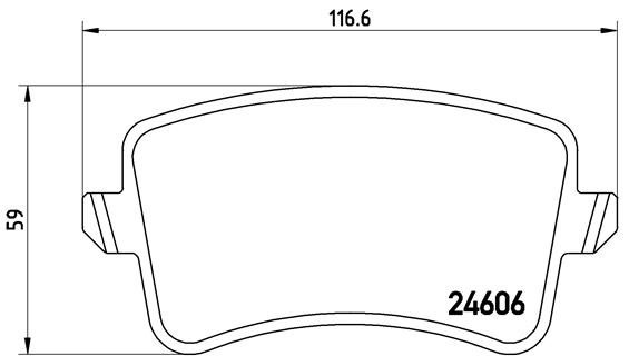 BREMBO P 85 100 PRIME LINE set placute frana,frana disc