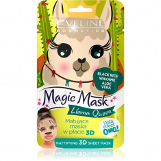 Eveline Cosmetics Magic Mask Lama Queen mască normalizatoare - matifiantă 3D 1 buc