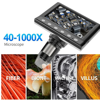 Video microscop cu ecran de 11cm 📺👩&amp;zwj;🔧👍 foto