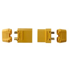 Set conectori XT90 mama-tata, 90A, cu carcase de protectie, pentru acumulatori si modele RC (XT90-KIT)