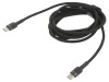 Cablu USB C 2m negru textil 60W