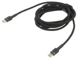 Cablu USB C 2m negru textil 60W