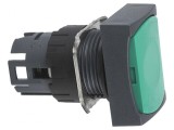Comutator apăsare 16mm verde