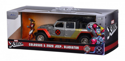 Jada marvel set masinuta metalica jeep gladiator scara 1:32 si figurina din foto