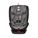 Scaun auto, Lorelli Ares, Isofix, i-Size, rotativ 360 grade, 40-150 cm, 0 luni-12 ani, Grey