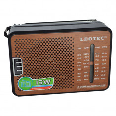 Radio portabil Leotec LT-609B, 4 benzi, mufa jack foto