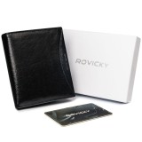 Portofel bărbătesc din piele naturală cu protecție RFID