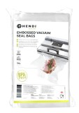 Pungi gofrate pentru ambalare in vid, HENDI, Set 100 pungi de vidat gofrate, 150x250 mm, 100 buc, 150x250mm &ndash; 297414