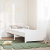 VidaXL Cadru de pat cu saltea cu headboard Alb 80 x 200 cm 3385959