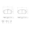 Placute frana Mercedes Clasa A (W177) 03.18-, Clasa A Sedan (V177) 09.18-, B-Class Sports Tourer (W247) 12.18-, Cla (C118) 03.19-, Cla Shooting Brake, BREMBO