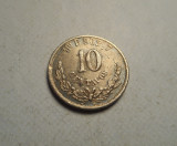 Mexic 10 Centavos 1874 Piesa Frumoasa, America de Nord