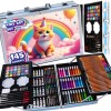 Set pictura si desen pentru copii, creioane colorate, markere, creioane cerate, acuarele, 145 piese, Dactylion
