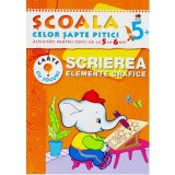 Scrierea. Elemente grafice. Școala celor șapte pitici 5+