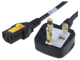 Cablu Alimentare UK BS 1363 la IEC C13 2m Negru