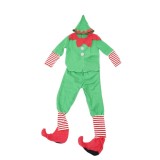 Costum baieti spiridus, 1-3 ani, poliester, verde, Oem