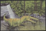 MOZAMBIC 2002 ANIMALE PREISTORICE DINOZAURI BARYONIX, Nestampilat