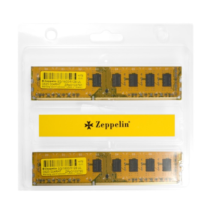 Memorie DDR Zeppelin DDR3 16GB frecventa 1600 Mhz (kit 2x 8GB) dual channel kit (retail) &amp;quot;ZE-DDR3-16G1600-KIT&amp;quot;