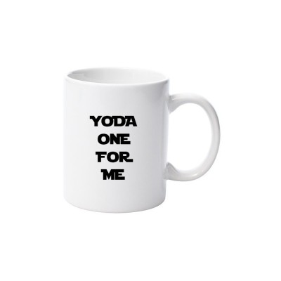 Cana alba personalizata &amp;quot;Yoda one for me&amp;quot;, INOVATIX&amp;reg;. 330ml foto